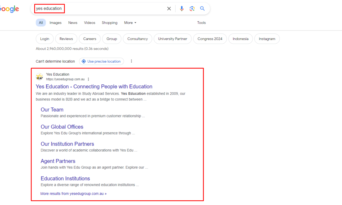 SEO for education company